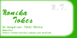 monika tokes business card